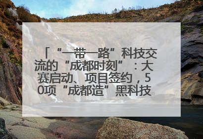 “一带一路”科技交流的“成都时刻”：大赛启动、项目签约，50项“成都造”黑科技吸引多国客商