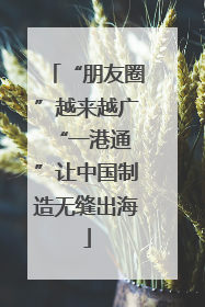 “朋友圈”越来越广 “一港通”让中国制造无缝出海
