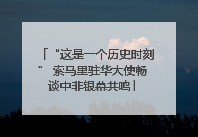 “这是一个历史时刻” 索马里驻华大使畅谈中非银幕共鸣