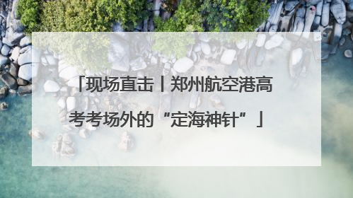 现场直击丨郑州航空港高考考场外的“定海神针”