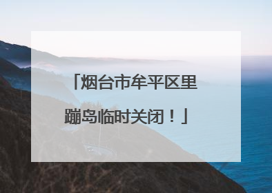 烟台市牟平区里蹦岛临时关闭！