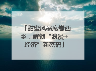 甜蜜风暴席卷西乡，解锁“浪漫+经济”新密码