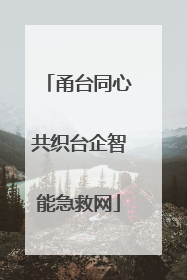 甬台同心共织台企智能急救网