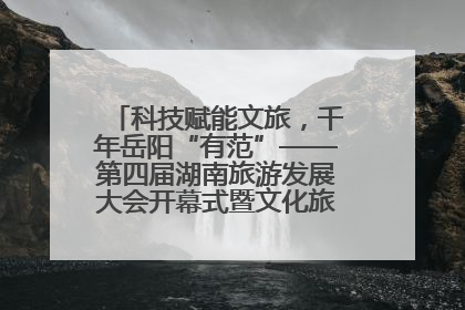 科技赋能文旅，千年岳阳“有范”——第四届湖南旅游发展大会开幕式暨文化旅游推介会侧记