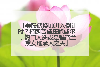 美联储换帅进入倒计时？特朗普施压鲍威尔，热门人选或是雅诗兰黛女继承人之夫