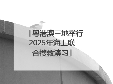 粤港澳三地举行2025年海上联合搜救演习