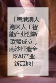 粤港澳大湾区人工智能产业创新联盟成立，南沙打造全球AI产业新高地