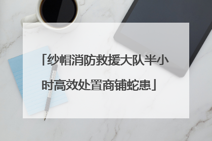 纱帽消防救援大队半小时高效处置商铺蛇患