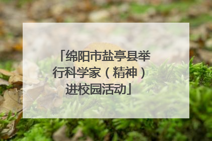 绵阳市盐亭县举行科学家（精神）进校园活动
