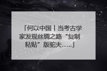何以中国丨当考古学家发现丝绸之路“复制粘贴”版驼夫……
