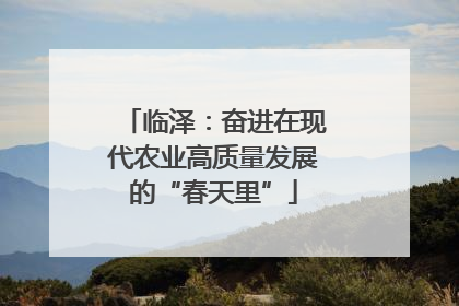 临泽：奋进在现代农业高质量发展的“春天里”