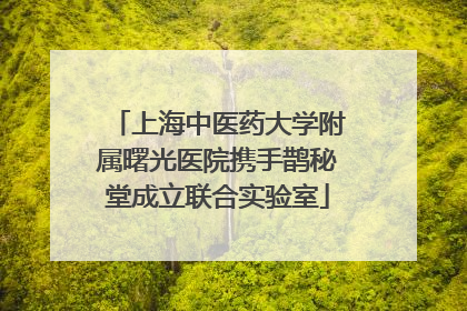上海中医药大学附属曙光医院携手鹊秘堂成立联合实验室