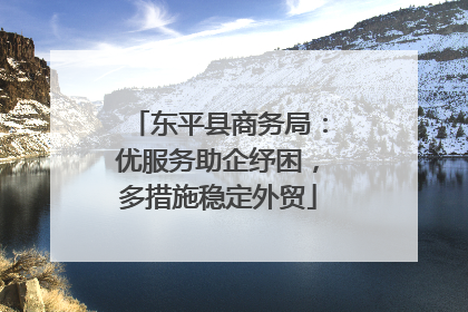东平县商务局：优服务助企纾困，多措施稳定外贸