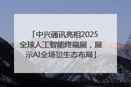 中兴通讯亮相2025全球人工智能终端展，展示AI全场景生态布局