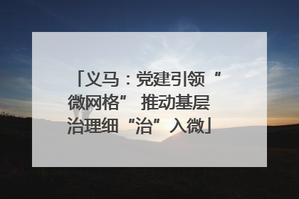 义马：党建引领“微网格” 推动基层治理细“治”入微