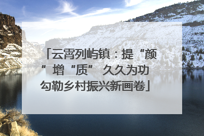 云霄列屿镇：提“颜”增“质” 久久为功勾勒乡村振兴新画卷