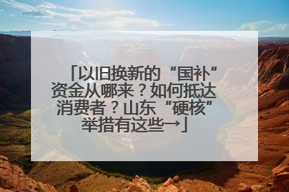 以旧换新的“国补”资金从哪来？如何抵达消费者？山东“硬核”举措有这些→