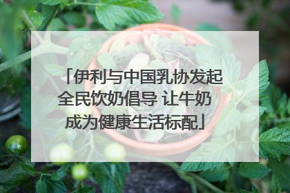 伊利与中国乳协发起全民饮奶倡导 让牛奶成为健康生活标配