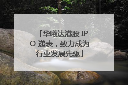 华曦达港股 IPO 递表，致力成为行业发展先驱