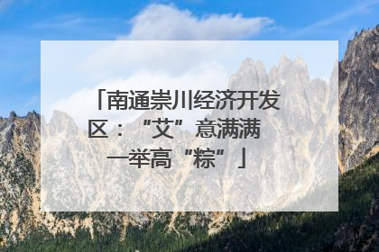 南通崇川经济开发区：“艾”意满满 一举高“粽”