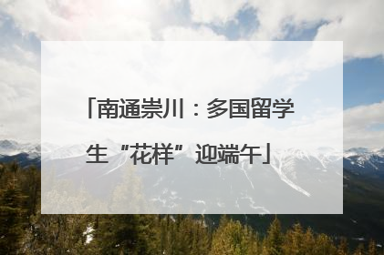 南通崇川：多国留学生“花样”迎端午