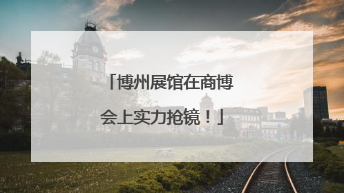 博州展馆在商博会上实力抢镜！