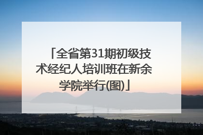 全省第31期初级技术经纪人培训班在新余学院举行(图)