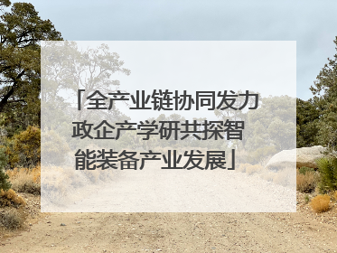 全产业链协同发力 政企产学研共探智能装备产业发展