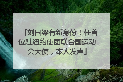刘国梁有新身份！任首位驻纽约使团联合国运动会大使，本人发声