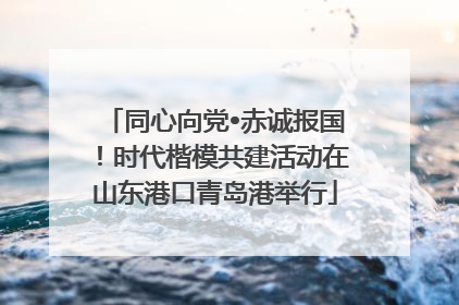 同心向党•赤诚报国！时代楷模共建活动在山东港口青岛港举行