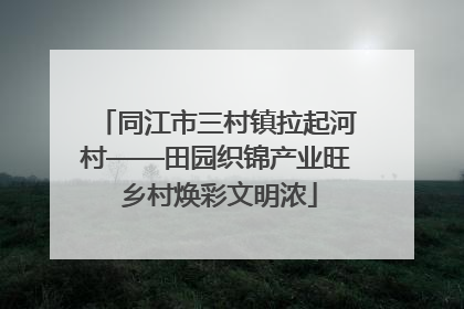 同江市三村镇拉起河村——田园织锦产业旺 乡村焕彩文明浓