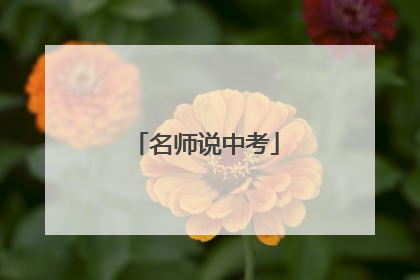 名师说中考