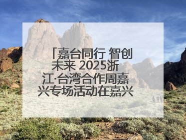嘉台同行 智创未来 2025浙江·台湾合作周嘉兴专场活动在嘉兴经开区启幕