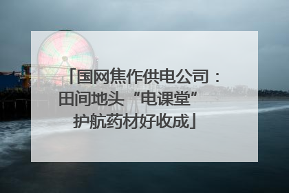 国网焦作供电公司：田间地头“电课堂” 护航药材好收成