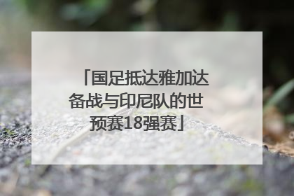 国足抵达雅加达备战与印尼队的世预赛18强赛