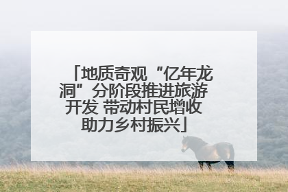 地质奇观“亿年龙洞”分阶段推进旅游开发 带动村民增收助力乡村振兴
