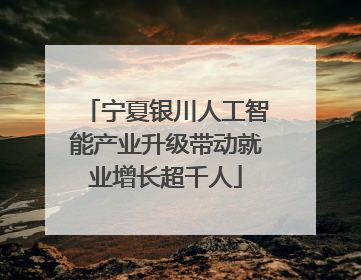 宁夏银川人工智能产业升级带动就业增长超千人
