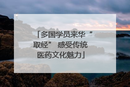 多国学员来华“取经” 感受传统医药文化魅力