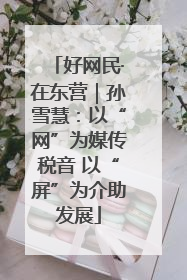 好网民·在东营｜孙雪慧：以“网”为媒传税音 以“屏”为介助发展