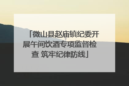 微山县赵庙镇纪委开展午间饮酒专项监督检查 筑牢纪律防线