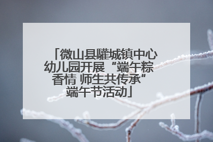微山县驩城镇中心幼儿园开展“端午粽香情 师生共传承”端午节活动