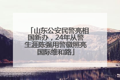 山东公安民警亮相国新办，24年从警生涯陈强用警徽照亮国际维和路