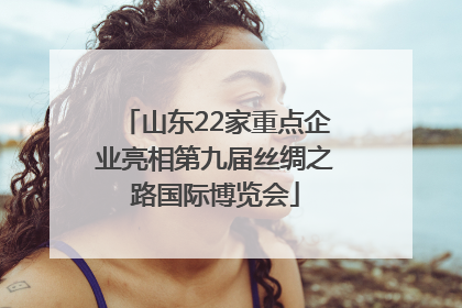 山东22家重点企业亮相第九届丝绸之路国际博览会