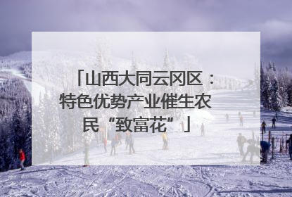 山西大同云冈区：特色优势产业催生农民“致富花”