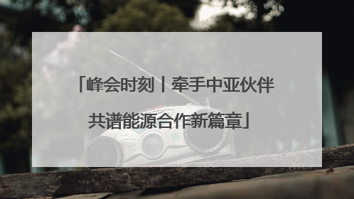 峰会时刻丨牵手中亚伙伴 共谱能源合作新篇章