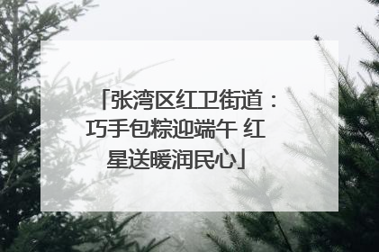 张湾区红卫街道：巧手包粽迎端午 红星送暖润民心