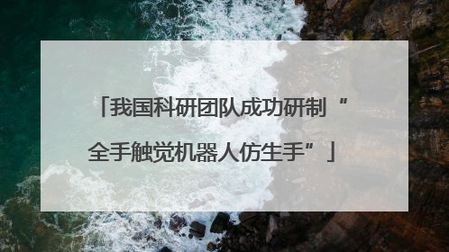 我国科研团队成功研制“全手触觉机器人仿生手”