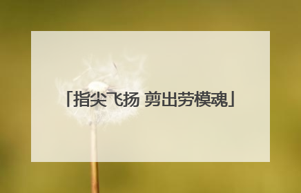 指尖飞扬 剪出劳模魂