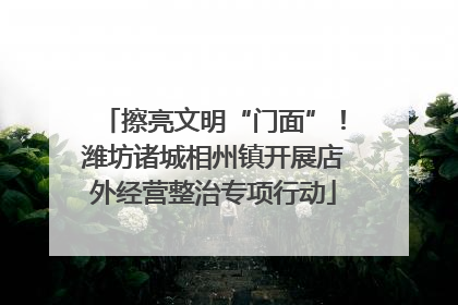 擦亮文明“门面”！潍坊诸城相州镇开展店外经营整治专项行动
