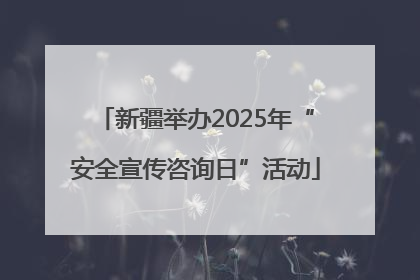 新疆举办2025年“安全宣传咨询日”活动